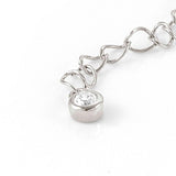 Nomination Anklets, Hearts, White Cubic Zirconia, Silver