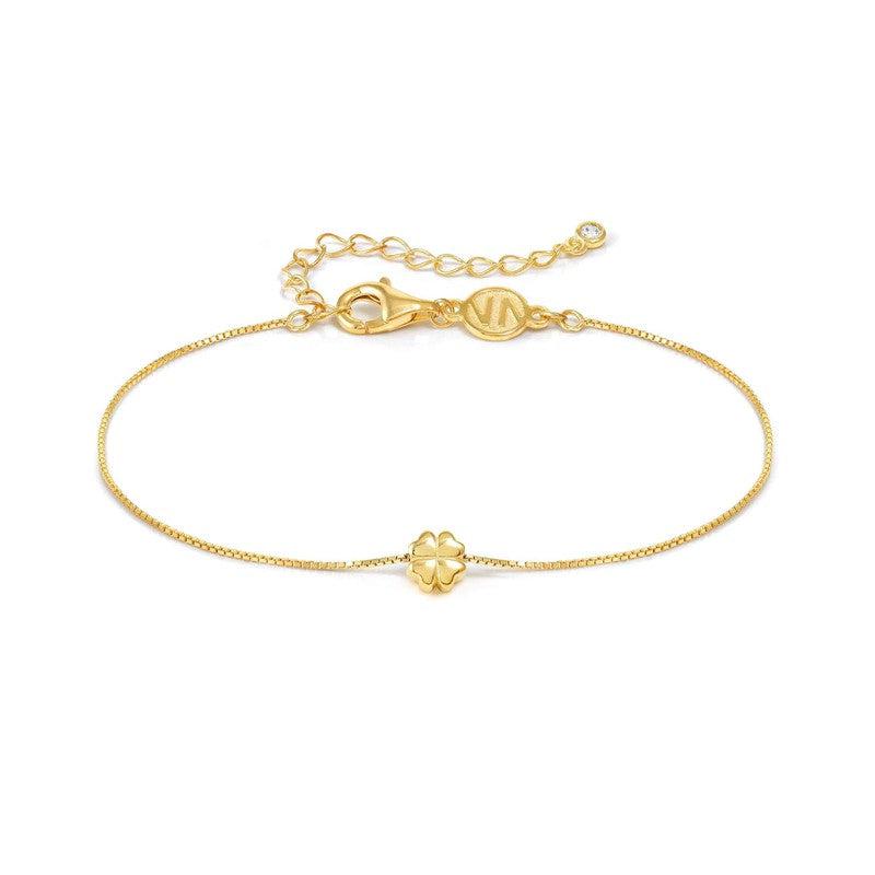 Nomination Armonia Bracelet, Four-Leaf Clover, Gold, Sterling Silver