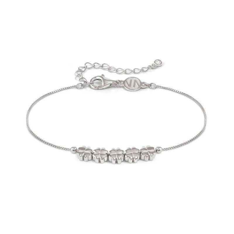 Nomination Armonica Bracelet, Four-Leaf Clovers, Sterling Silver