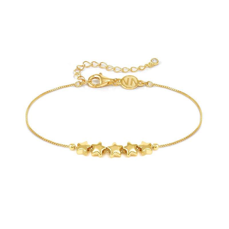 Nomination Armonica Bracelet, Stars, Gold, Sterling Silver