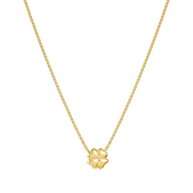 Nomination Armonica Necklace, Four-Leaf Clover, Gold, Sterling Silver