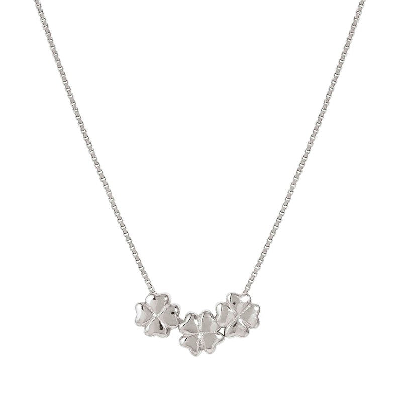 Nomination Armonica Necklace, Four-Leaf Clovers, Sterling Silver