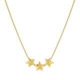 Nomination Armonica Necklace, Stars, Gold, Sterling Silver