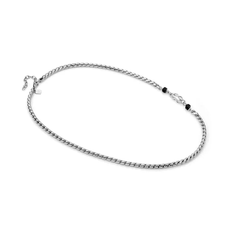 Nomination Atlante Necklace, Knot & Natural Stones, Stainless Steel