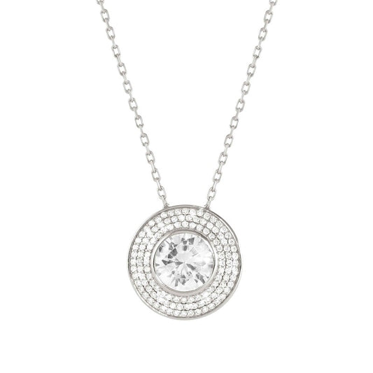 Nomination Aurea Necklace In Sterling Silver With Cz