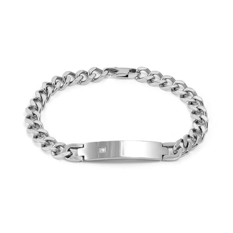 Nomination B-Yond Bracelet, Stainless Steel Chain with Stones