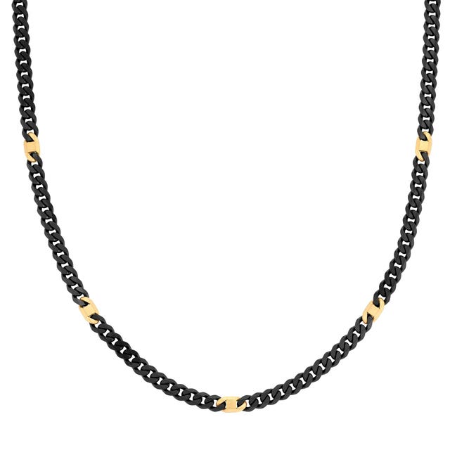 Nomination Bold Steel Flat Chain Necklace