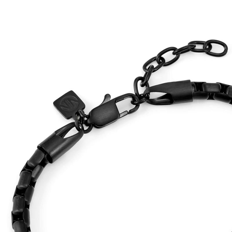 Nomination Bold Steel Venetian Chain Bracelet, Black