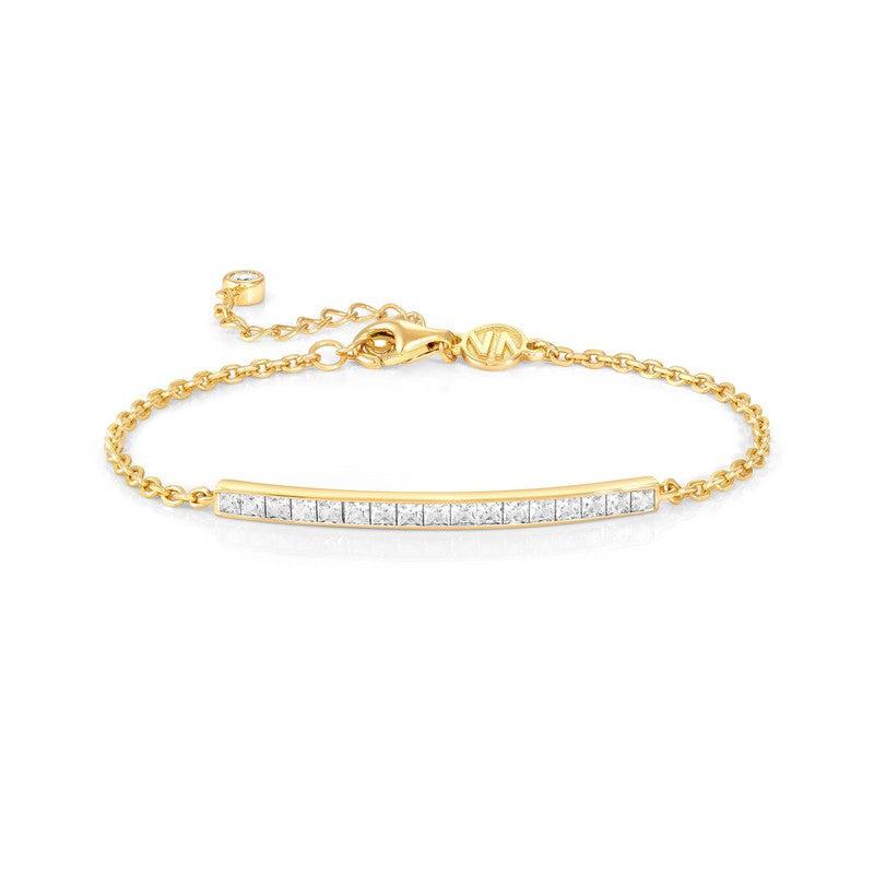 Nomination Carismatica Bracelet, White Cubic Zirconia, 24K Gold