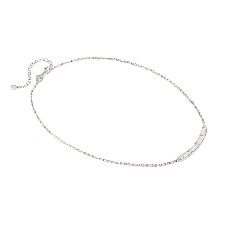 Nomination Carismatica Necklace, Bar, White Cubic Zirconia, Silver