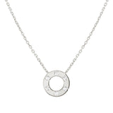 Nomination Carismatica Necklace, Circle, White Cubic Zirconia, Silver