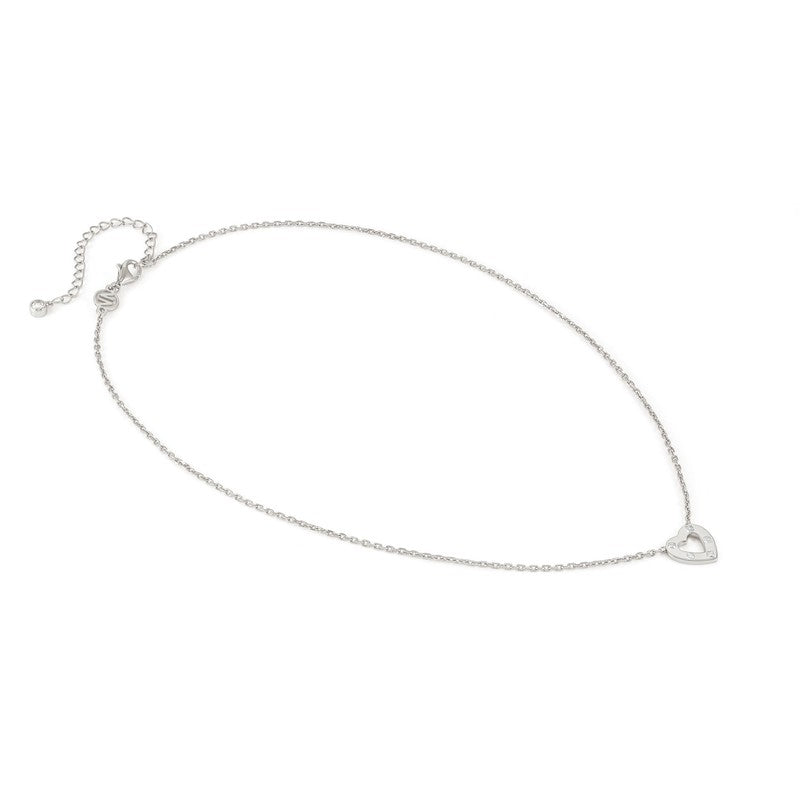Nomination Carismatica Necklace, Heart, White Cubic Zirconia, Silver