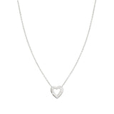 Nomination Carismatica Necklace, Heart, White Cubic Zirconia, Silver