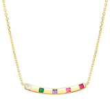 Nomination Carismatica Necklace, Plate, Multicoloir Cubic Zirconia, 18K Gold