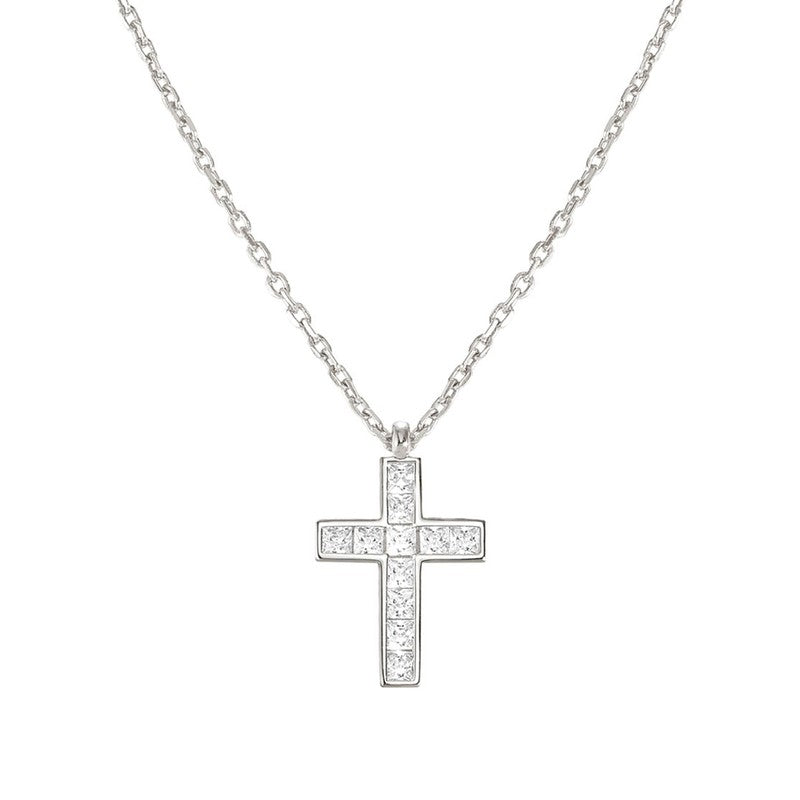 Nomination Carismatica Necklace, Silver Cross & Stones