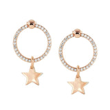 Nomination Chic Charm Rose Gold Star Earrings