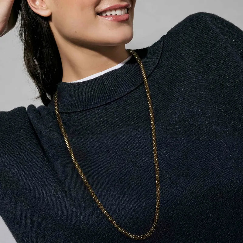 Nomination Chic Ecclectica Gold Fancy Long Popcorn Necklace
