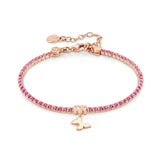 Nomination Chic&Charm Bracelet, Butterfly, Pink Cubic Zirconia, Rose Gold