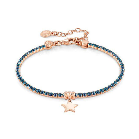 Nomination Chic&Charm Bracelet, Heart, Blue Cubic Zirconia, Rose Gold