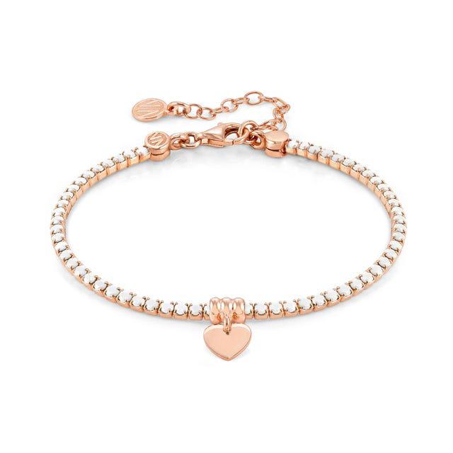 Nomination Chic&Charm Bracelet, Heart, White Cubic Zirconia, Rose Gold