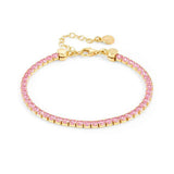 Nomination Chic&Charm Bracelet, Pink Cubic Zirconia, Gold