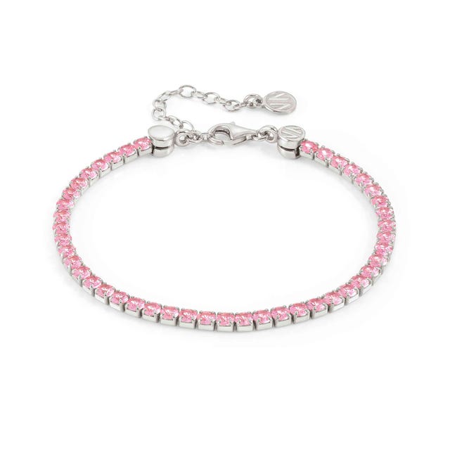 Nomination Chic&Charm Bracelet, Pink Cubic Zirconia, Sterling Silver
