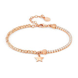 Nomination Chic&Charm Bracelet, Star, White Cubic Zirconia, Rose Gold