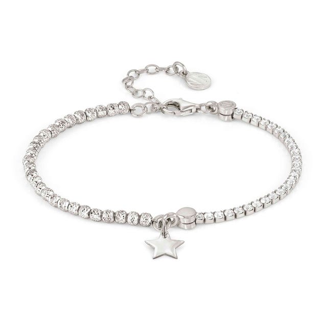 Nomination Chic&Charm Bracelet, Star, White Cubic Zirconia, Sterling Silver