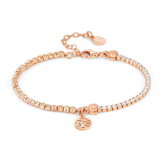 Nomination Chic&Charm Bracelet, Tree Of Life, White Cubic Zirconia, Rose Gold