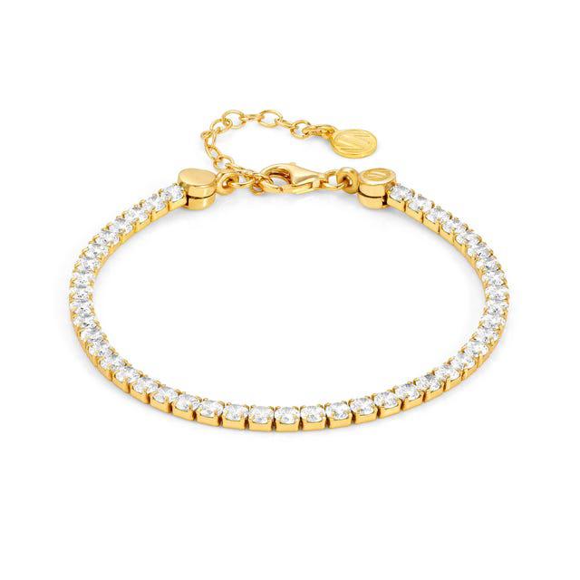 Nomination Chic&Charm Bracelet, White Cubic Zirconia, Gold