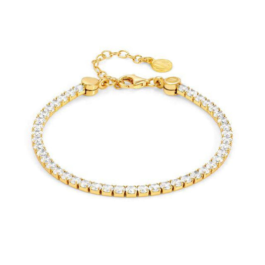 Nomination Chic&Charm Bracelet, White Cubic Zirconia, Gold