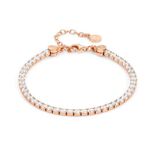 Nomination Chic&Charm Bracelet, White Cubic Zirconia, Rose Gold