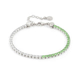 Nomination Chic&Charm Bracelet, White & Green Cubic Zirconia, Sterling Silver