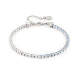 Nomination Chic&Charm Bracelet, White & Light Blue Cubic Zirconia, Sterling Silver