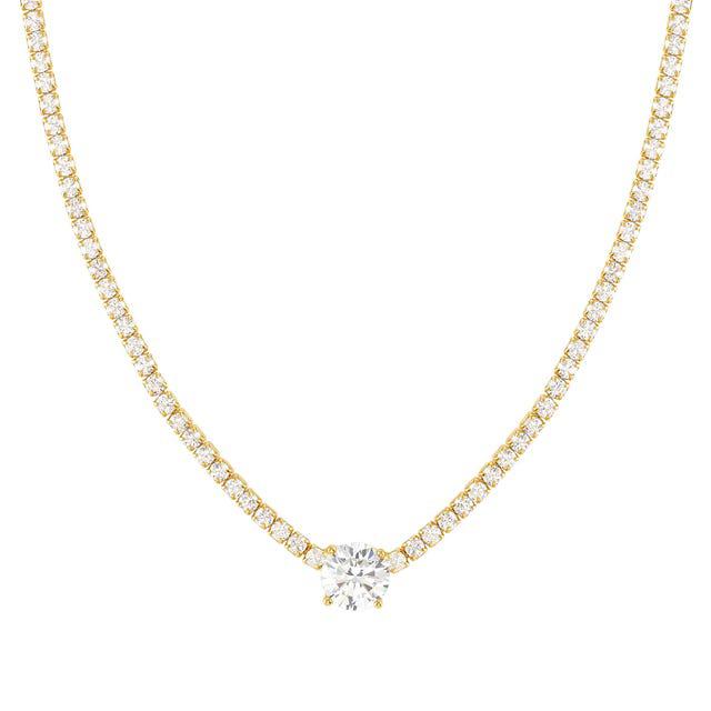 Nomination Chic&Charm Necklace, White Cubic Zirconia, Gold