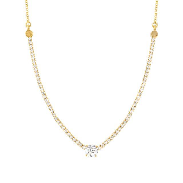Nomination Chic&Charm Necklace, White Cubic Zirconia, Gold