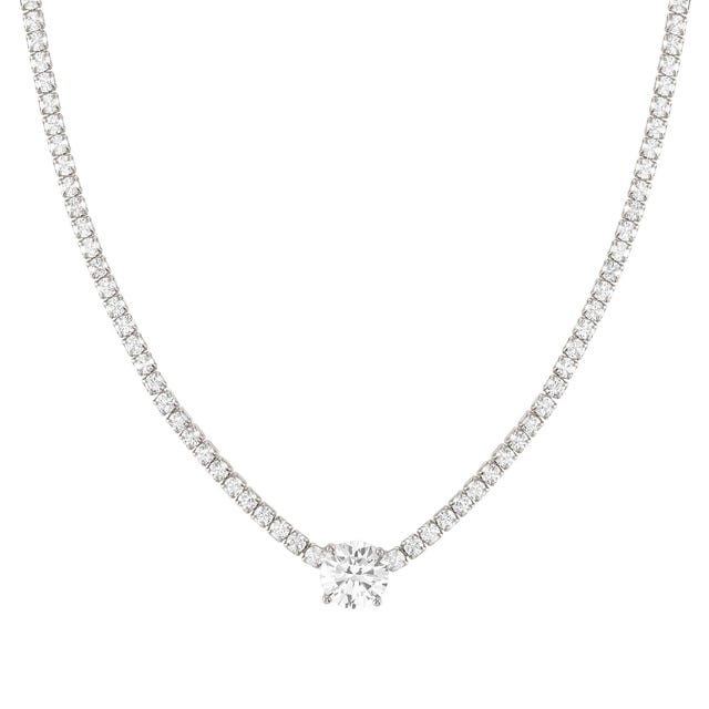 Nomination Chic&Charm Necklace, White Cubic Zirconia, Sterling Silver