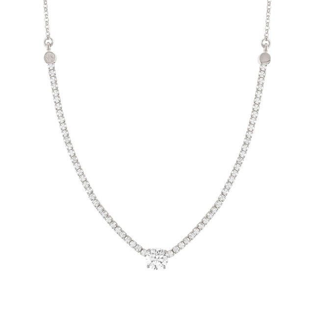 Nomination Chic&Charm Necklace, White Cubic Zirconia, Sterling Silver