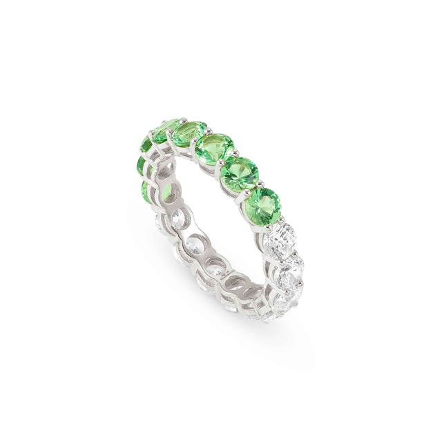 Nomination Chic&Charm Ring, Green Cubic Zirconia, Sterling Silver