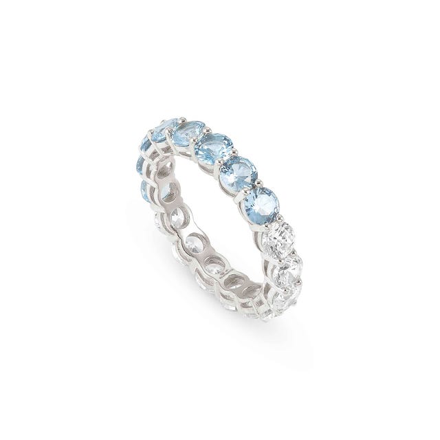 Nomination Chic&Charm Ring, Light Blue Cubic Zirconia, Sterling Silver