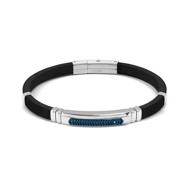 Nomination City Energy Edition Rubber Bracelet with White Cubic Zirconia