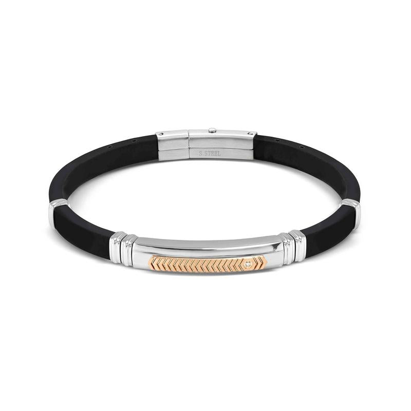 Nomination City Energy Edition Rubber Bracelet with White Cubic Zirconia