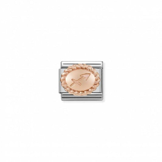 Nomination Classic Rose Gold Sagittarius Link