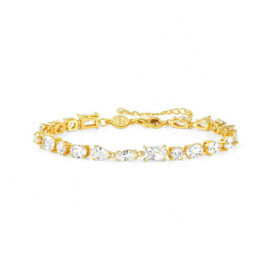 Nomination Colour Wave Bracelet, Cubic Zirconia, 24K Gold