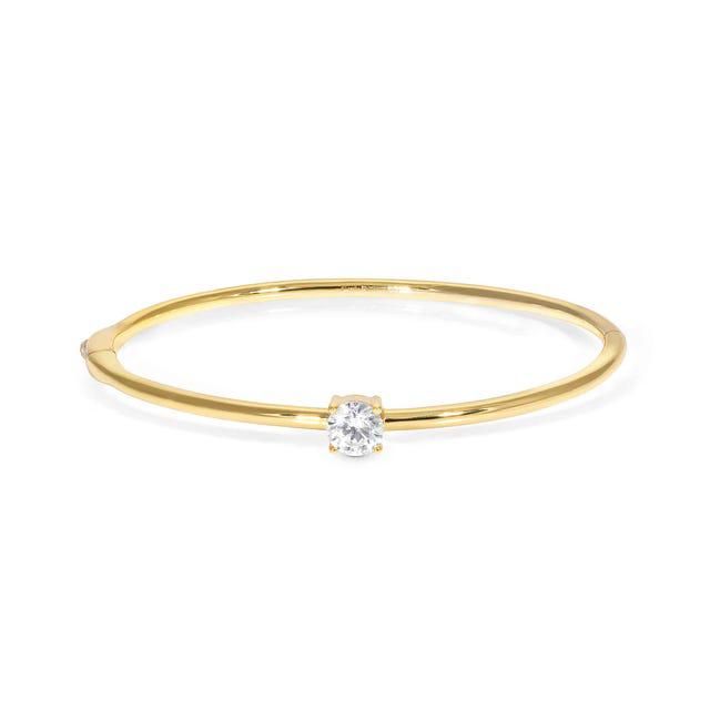 Nomination Colour Wave Bracelet, White Cubic Zirconia, Gold