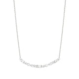 Nomination Colour Wave Necklace, Cubic Zirconia, Silver