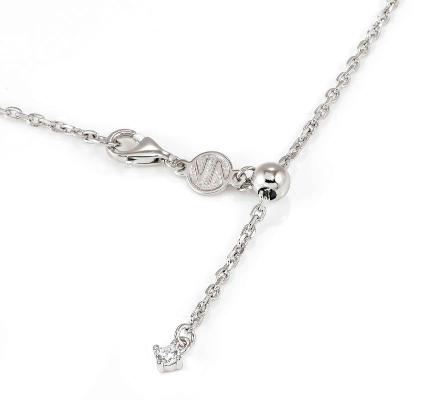 Nomination Colour Wave Silver Circle Bracelet with White Stones
