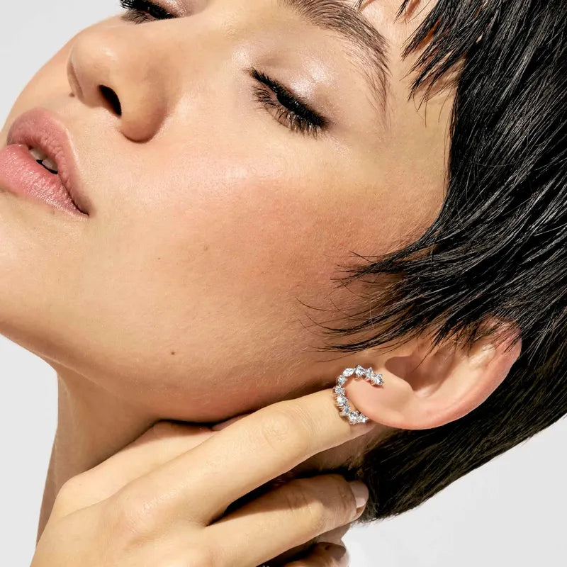 Nomination Colour Wave Silver Hoop Earrings