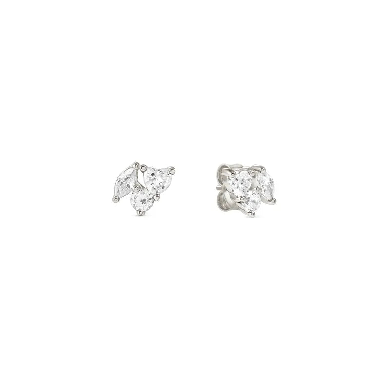 Nomination Colour Wave Silver Stud Earrings