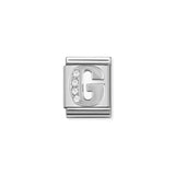 Nomination Composable Big Link Silver Letter G